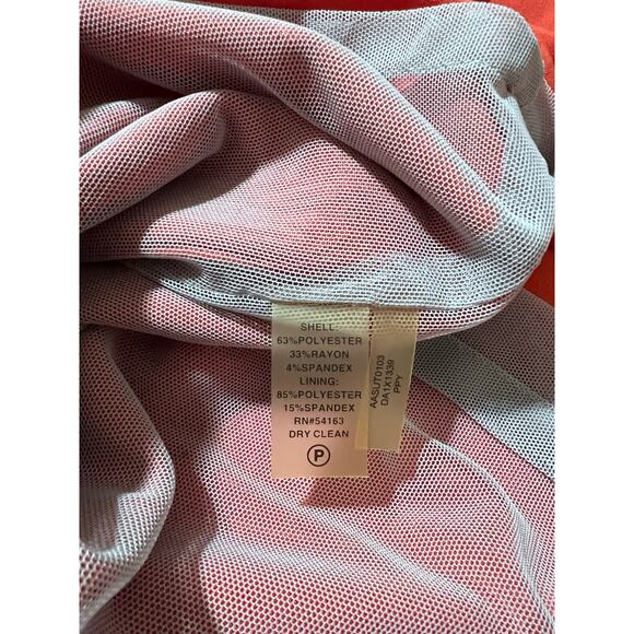 NWT Marc New York Andrew Marc Dress Women 10 Orange Sheath Lined Missing‎ Belt - Picture 8 of 8